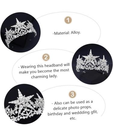 MAGICLULU 1pc Christmas headband hair accessories Headband headgear wedding tiaras for bride Alloy Headband for Bride bridal headpiece bride moon hair fork scarf bridesmaid - Buy Online on GoSupps.com