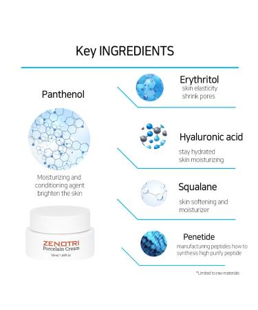 Porcelain Facial Cream 50ml - Hydrating & Nourishing Skincare for Glowing Skin | International Shipping Available - Buy Online on GoSupps.com