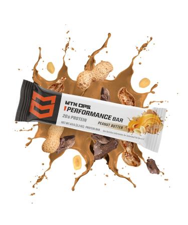 MTN OPS Protein Bars High Protein Bar with Whey Isolate Whey Concentrate & Collagen Low Sugar Gluten-Free Protein Snack Peanut Butter Bliss 10 Count Performance Bar Peanut Butter Bliss - Buy Online on GoSupps.com
