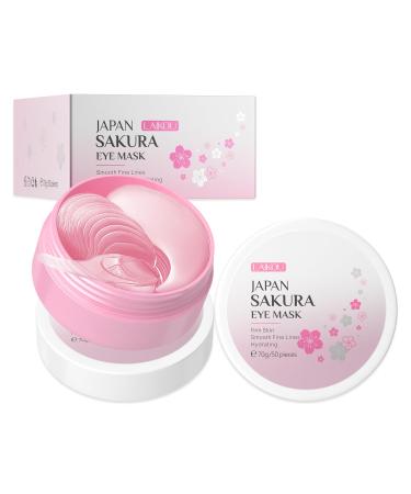 Eye Mask JAPAN SAKURA Eye Patch for Puffy Eyes Dark Circles Under Eye Bags 100pcs Nourishing Moisturizing