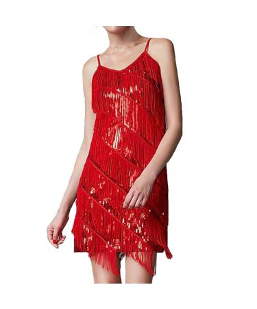 Ball dresses long princess-evening dress women dresses Elegant cocktail dress sleeveless ball dress with V-neck top teaming party dress in A-line swing dress with slit floor-length maxi dress #03 red m