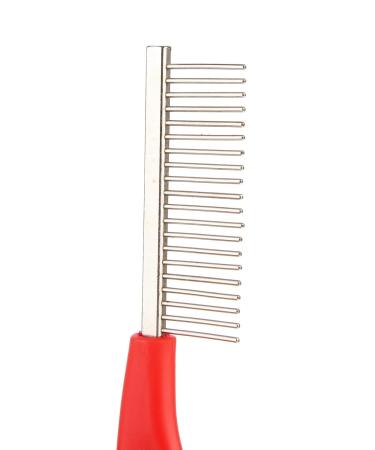 Lukis Stainless Steel Dog & Cat Comb - Coarse Teeth Grooming Tool | Red - Ideal for International Shipping - Buy Online on GoSupps.com