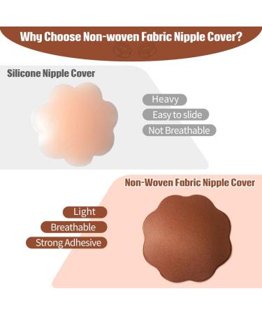 XL Breast Lift Tape for Large Breasts | Breathable Boobytape with Reusable Nipplecover | Adhesive Bra for Athletic Support | Brown - Buy Online on GoSupps.com