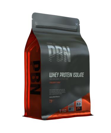 PBN Premium Body Nutrition Whey Isolate Protein Powder, Strawberry Flavor, 33 Servings, 1 kg