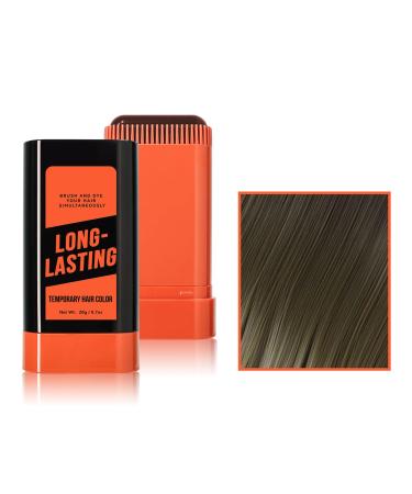 Dark Brown Temporary Hair Color Stick Instant Root Touch Up Concealer Waterproof Gray Hair & Beard Rescue (2# Dark Brown)