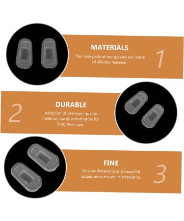 Gleavi 40 Pairs Non-Slip Silicone Nose Pads for Glasses & Sunglasses - Comfort & Grip - Buy Online on GoSupps.com