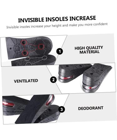 FOMIYES Height Increasing Insoles - 3 Pairs Inner Booster Orthotic Pads for Men & Women - Invisible Shoe Lifts for Enhanced Comfort - Buy Online on GoSupps.com