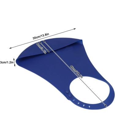 Elder Bib 18.1x13.8x1.2in Adjustable Clothes Protector Adult Bib Silicone Bibs with Pocket Portable for Eating Drawing Painting Dinning - Buy Online on GoSupps.com