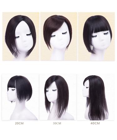 Buy Human Hair Toupee with Side Bangs for Women - 12 Inch Chestnut Brown Wig for Thinning Hair - International Shipping Available - Buy Online on GoSupps.com