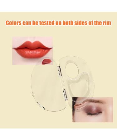 Acrylic makeup palette with stick Cosmetic mixing tray Clear acrylic makeup mixing palette for lipsticks cosmetics highlighter powder - Buy Online on GoSupps.com