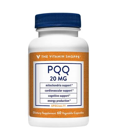 PQQ (Pyrroloquinoline Quinone Disodium Salt) - Mitochondria & Cognitive Support - 20 MG (60 Vegetarian Capsules)