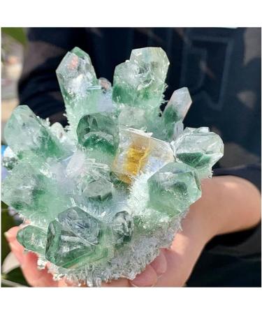 Natural Crystal Rough Very Beautiful 500-600g Phantom-Green Ghost Tibetan Quartz - Buy Online on GoSupps.com
