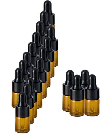 kawehiop Portable Glass Eye Dropper Sample Vial for Leak-proof Black 2ml 1Set 1Set Black 2ml - Buy Online on GoSupps.com