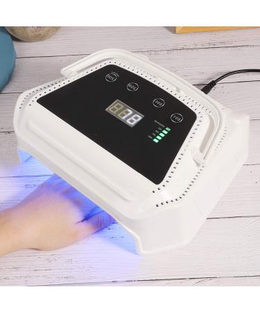 72W Rechargeable Nail Lamp - Professional Gel Polish Dryer with Digital Display for Home & Nail Studio (EU) - Buy Online on GoSupps.com