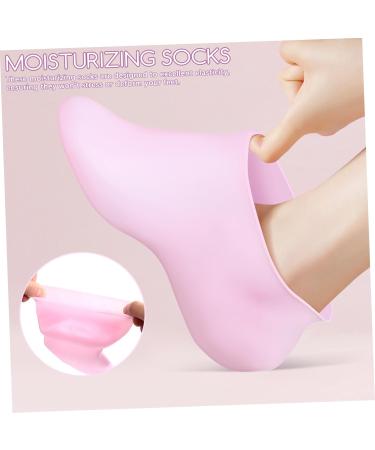 HONMEET 4 Pairs Silicone Socks Moisturizing Socks Gel Socks Sleep Socks for Women Spa Socks Foot Care Supplies Spa Use Socks Foot Care Socks Silicone Feet Socks Women Socks - Buy Online on GoSupps.com