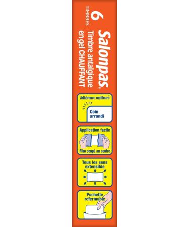 Salonpas Pain Relieving Gel Patch Hot 6 count - Buy Online on GoSupps.com