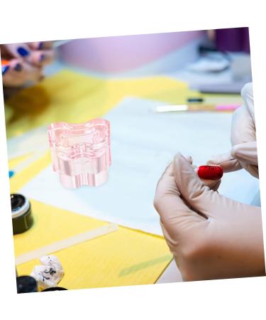 Healeved Nail Art Liquid Holder bowl manicure with cover bracket nail art cup Multifunction cup glass dish Acrylic Nail Dish major s with lids nail art dish cup Pen wash cup pink tool 7x5.6cm Pink - Buy Online on GoSupps.com