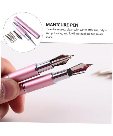 1 Set Nail Art Pen Nail Art Liner Brush Nails Accessories Tools Nail Dotting Tool Nail Painting Pen Dotting Pen Diy Embroidery Tool Nail Polish Pens Stainless Steel Pencil Painted - Buy Online on GoSupps.com