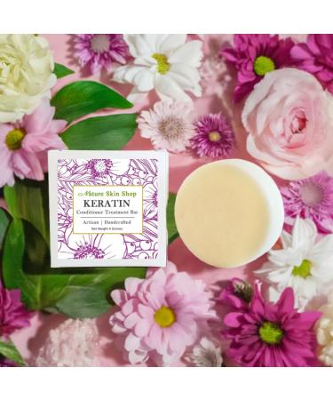 Keratin Treatment Conditioner Bar - Sulfate-Free Vegan & Cruelty-Free Solid Conditioner for All Hair Types Travel-Friendly 4 oz - Buy Online on GoSupps.com