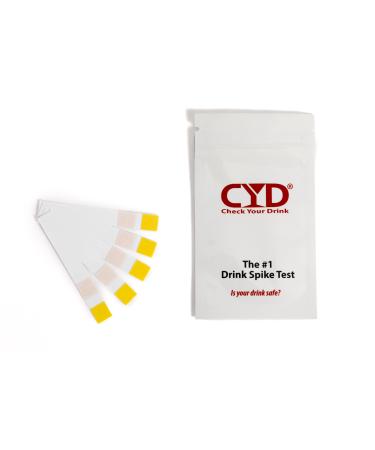 CYD Drink Spike Test On-The-Go Discreet Testing Kits Instant Results for Ketamine & GHB Pack of 5 Test Strips - Buy Online on GoSupps.com