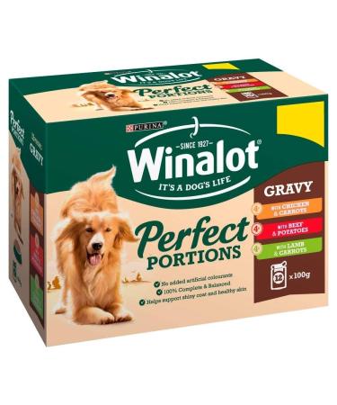 Winalot Perfect Portions Chunks In Gravy Dog Food Pouches (Pack Of 12) (One Size) (May Vary)