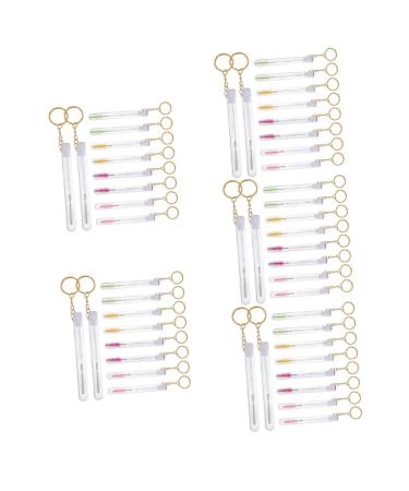 Beavorty 50 pcs Tube Wand Wands Keychain Tubes for Makeup Girl Mascara Mascarades Lash Brush Women 11.2x1cmx5pcs Assorted Colorx5pcs