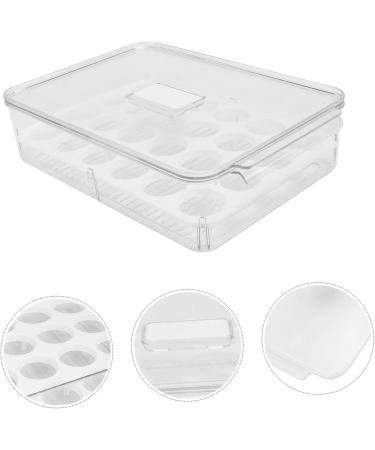 MAGICLULU 1pc Egg Storage Box Fridge Refrigerator Egg Bin Food Storage Case Food Rack Dumpling re-usable 32.5x22.5cm Assorted Color - Buy Online on GoSupps.com