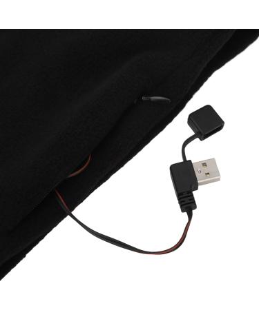 Soft Black Heating Scarf - Versatile Electrically Heated Neck Wrap with 3 Adjustable Temperatures for Autumn Comfort - Buy Online on GoSupps.com