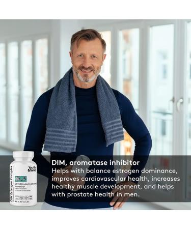 Buy Youth & Tonic DIM BioPerine - Estrogen Metabolism Support Supplement for Hormone Balance | 30 Pills for Men & Women - Buy Online on GoSupps.com