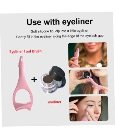 Outanaya 2pcs Eyeliner Auxiliary Artifact Eyeliner Drawing Aid Makeup Mascara Eyeshadow Pink - Buy Online on GoSupps.com