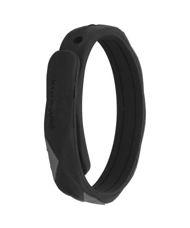Antistatic bracelet silicone improves sleep electrostatic distance for men and women with winter and insomnia (black)