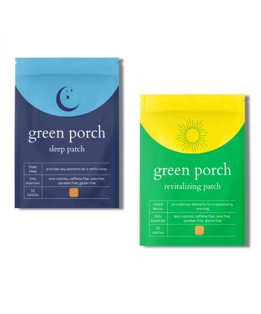 Green Porch Premium Bundle B12 Recovery Patch & Deep Slumber Melatonin Sleep Patch