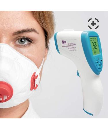 Contactless Digital Infrared Forehead Thermometer for Babies & Adults - Instant Measurement Fever Alarm | Fieberthermometer - Buy Online on GoSupps.com