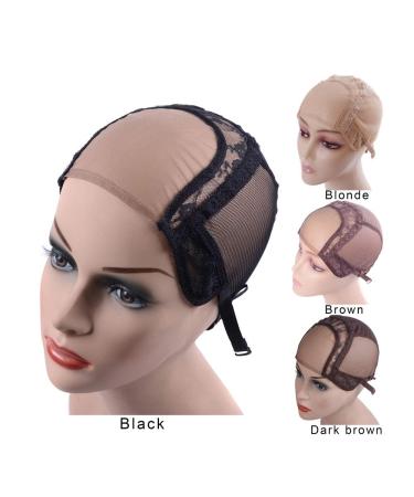 4X4 U-Part Lace Wig Caps | Adjustable Straps for Wig Making | Black M (54cm) - Perfect for DIY Wigs - Buy Online on GoSupps.com