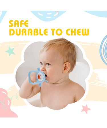 Silicone Duck Baby Teether Toy for Infants 3+ Months - BPA Free and Easy to Clean - Buy Online on GoSupps.com