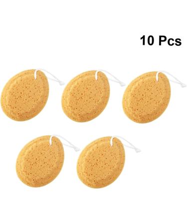 Hemoton 10pcs Natural Honeycomb Shower Sponge - Eco-Friendly Body Cleaning Sponges for Bath & Shower - Buy Online on GoSupps.com