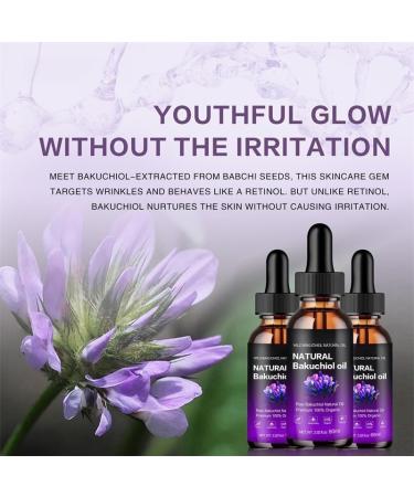 Natural Bakuchiol Oil Premium 100% Organic Anti-Aging Facial Oil 2.02 fl oz for Sensitive Aging Acne-Prone Skin Reduces Fine Lines Improves Texture - Buy Online on GoSupps.com
