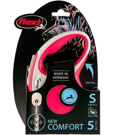 Flexi New Comfort S Dog Leash - 5m Red for Dogs up to 12kg | International Shipping Available - Buy Online on GoSupps.com