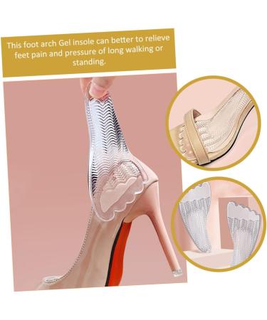 FOMIYES 10 Pairs Five Toe Sticky Front Pad Heel Cushion - Arch Support Insoles for High & Low Heels - Non-Slip Gel Foot Massage Pads for Women - Buy Online on GoSupps.com