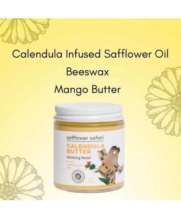 Calendula Butter for Baby | Soothing Eczema Relief & Diaper Rash Care | Hypoallergenic All-Natural Formula | Plant-Derived | Made in USA by Safflower Safari - Buy Online on GoSupps.com