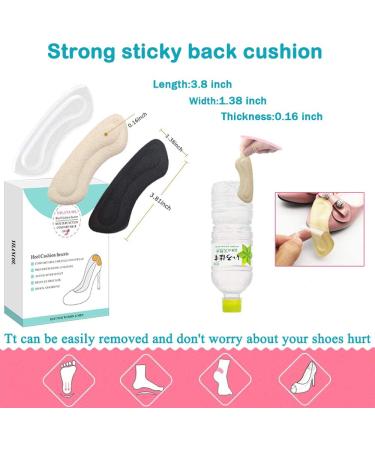 6 Pairs Heel Cushion Inserts | Self-Adhesive Heel Grips for Men & Women | Prevent Heel Slipping & Rubbing - Buy Online on GoSupps.com