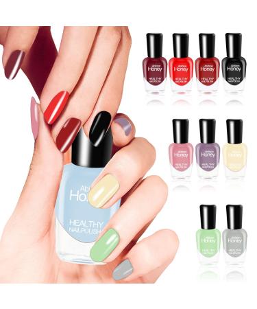 Abitzon NEW Nail Polish Set - 10 Non-Toxic Eco-Friendly Quick Dry Pull-Off Formula | Water-Based Style - Buy Online on GoSupps.com