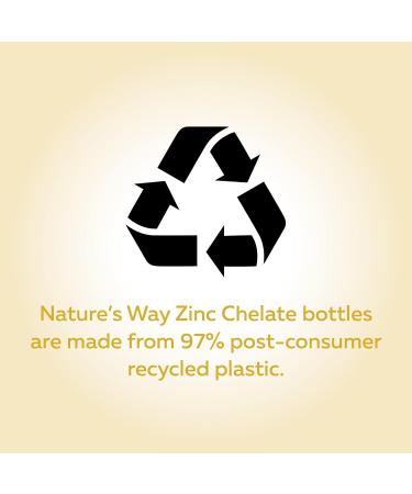 Nature's Way Zinc Chelate - Immune System Energy Metabolism & General Health Support Prevent Zinc Deficiency 30mg Zic Chelate per capsule Gluten Free - 100 Capsules - Buy Online on GoSupps.com