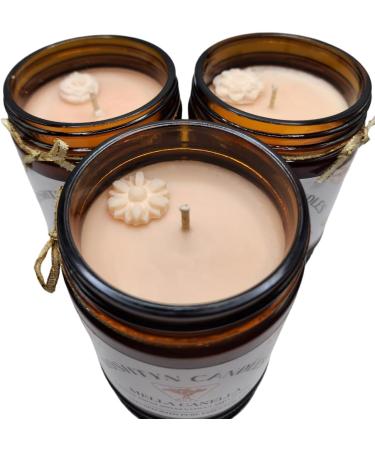 Apple Cinnamon Soy Candle 9 oz | Infused with Pure Essential Oils | International Shipping Available - Buy Online on GoSupps.com