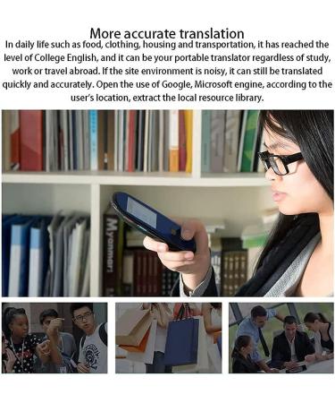 Language Translator Device Real Time Translator Device Instant Language Translator Device Support 28 Languages Real-time for Learning Shopping Travel Business Hello (Black) Elegant - Buy Online on GoSupps.com