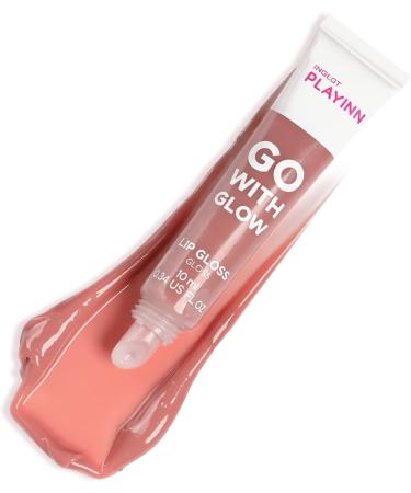 Inglot Playinn Go With Glow Lip Gloss | Moisturizing Formula For Soft and Smooth Lips | Fruity Shades | Gloss Finish | Playinn Go With Glow Lip Gloss 10 ml | 23 - Go with Pink - Buy Online on GoSupps.com