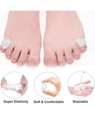 10 Pieces Silicone Toe Spreader - Gel Separator for Overlapping & Hammer Toes Pain Relief - Unisex Solution for Comfort - Buy Online on GoSupps.com