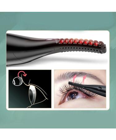 kawehiop USB Charging Compact Heated Eyelash Curler Professional ABS Type 2 1Set 1Set Type 2 - Buy Online on GoSupps.com