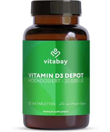 Vitabay - Vitamin D3 Depot 20 000 IU 365 tablets 