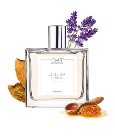 EM'5 Le Elixir Perfume for Men | Vanilla Amber Tobacco Fresh Spicy Fragrance | 50 ml Eau de Parfum Spray | Luxury Gift for Him.